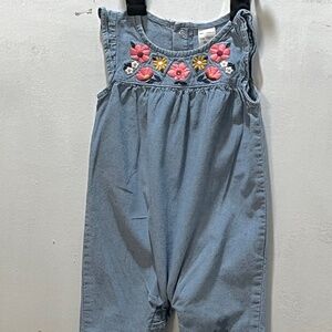 9 month old baby girl blue denim one piece